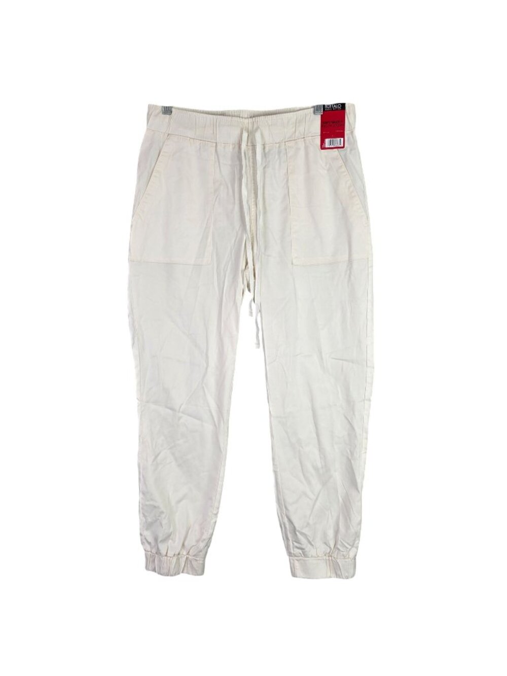 Womens Buffalo David Bitton Ivory Soft Tencel Pull-On Joggers Drawstring Size M
